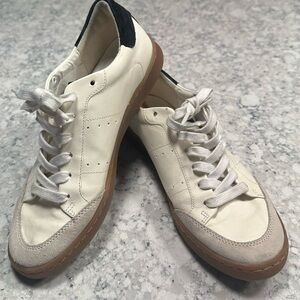 Stylish Cream and Black Sneakers